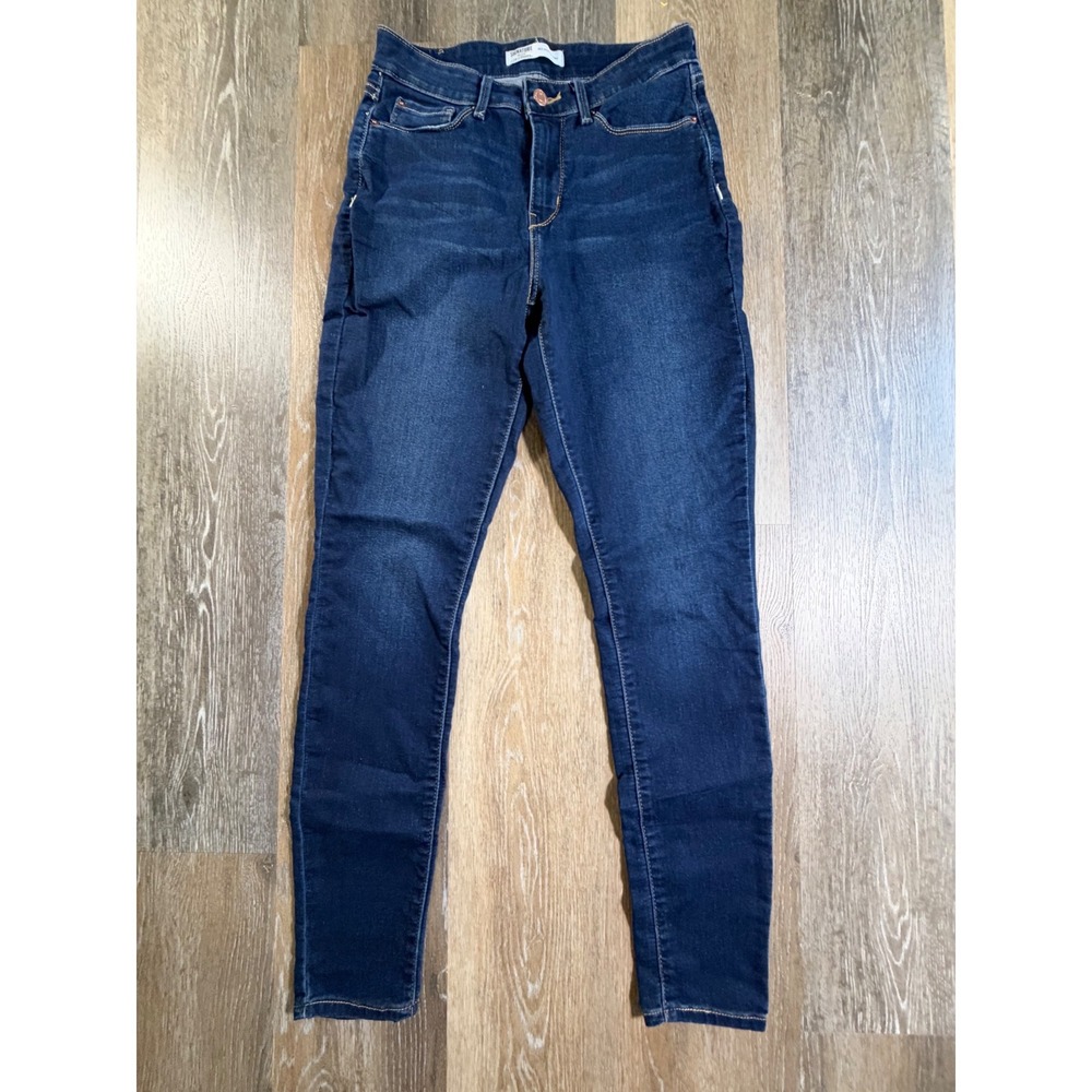 Signature by Levi Strauss Skinny Jeans Womens 8L Dark Wash Mid-Rise Stretch